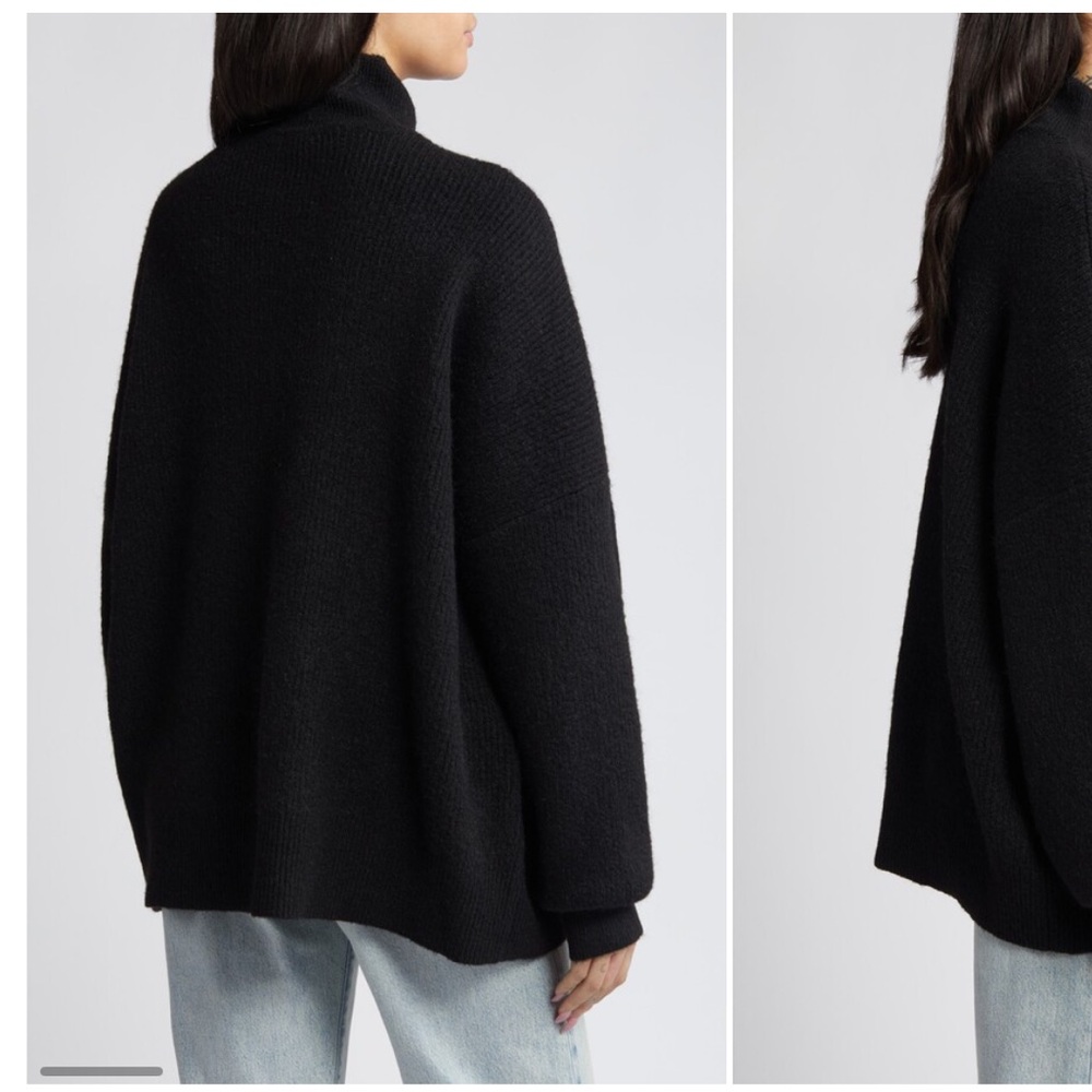 🆕 Topshop funnel neck ribbed sweater